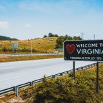 Virginia welcome sign.