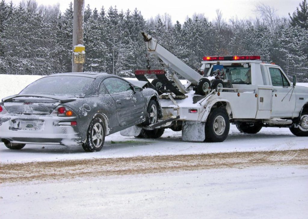 Tow Truck towing a car