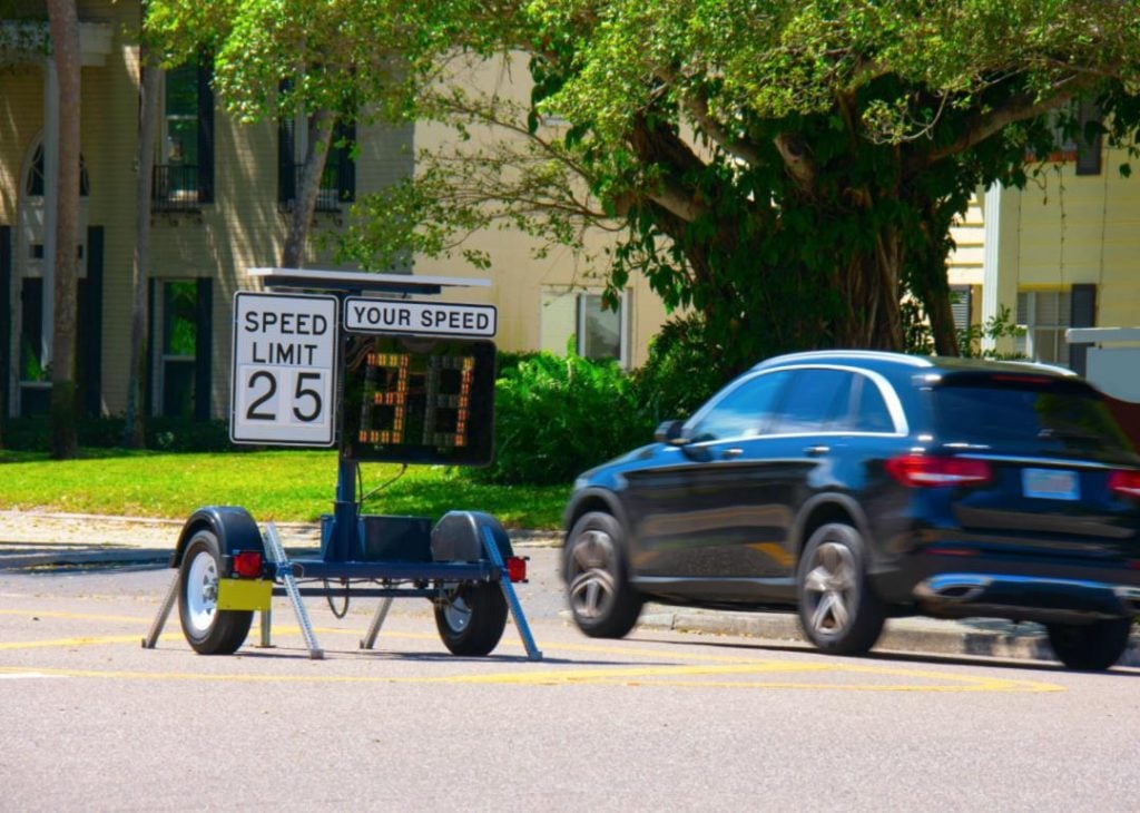 radar speed sign