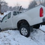 truck accident in snow