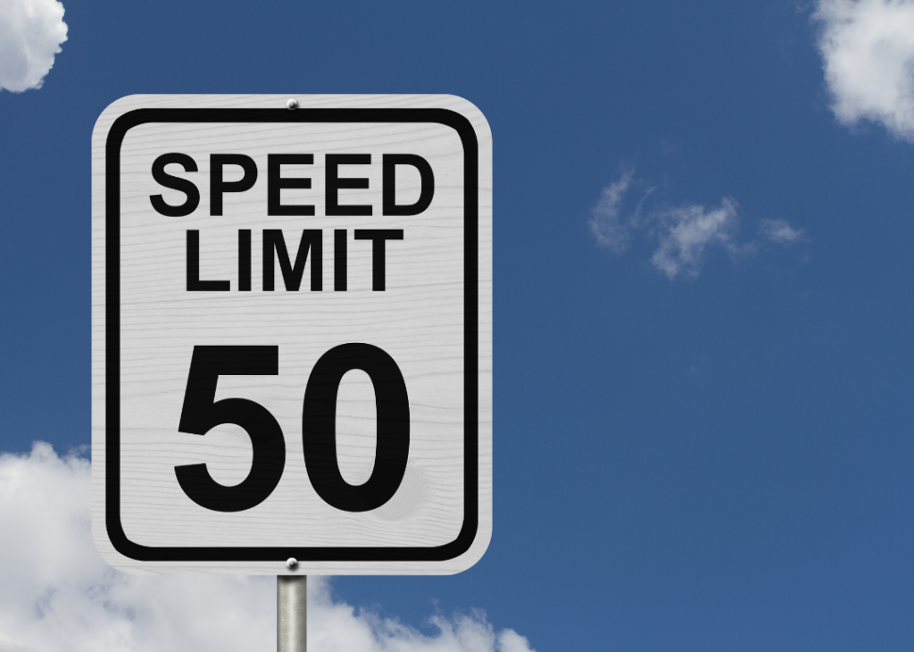 speed limit 50 mph