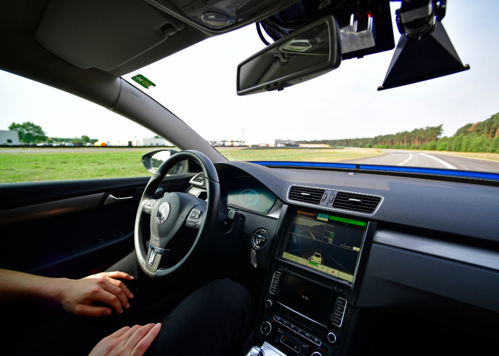 self driving car with driver monitoring