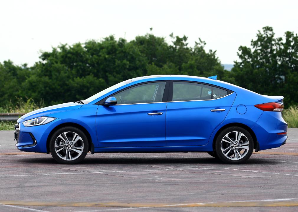 blue hyundai 4 door, 10 most stolen car models