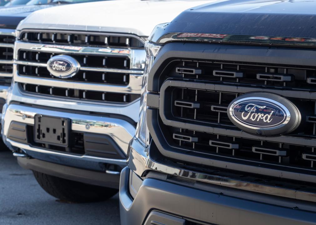 ford trucks at dealership, 10 most stolen car models