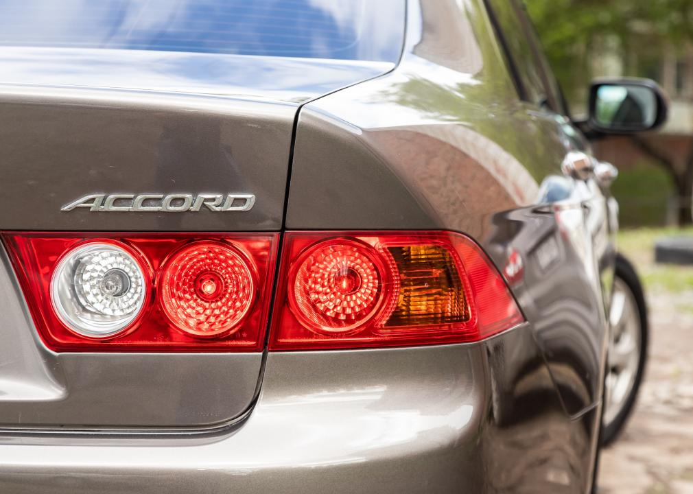 honda accord taillights, 10 most stolen car models