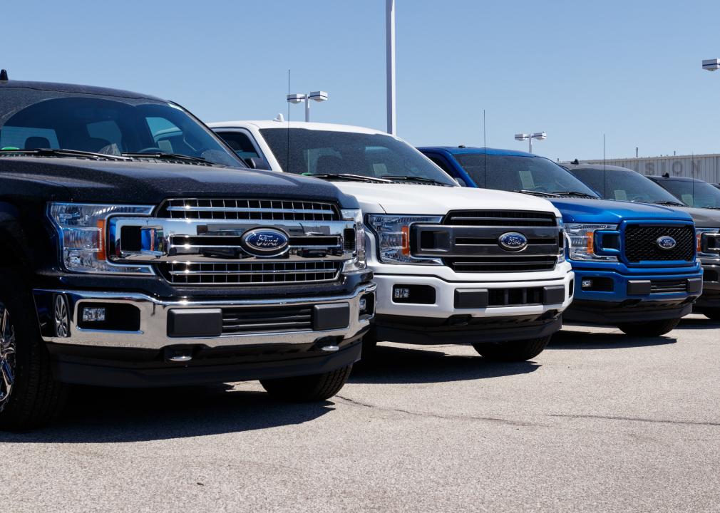 new ford trucks at dealership