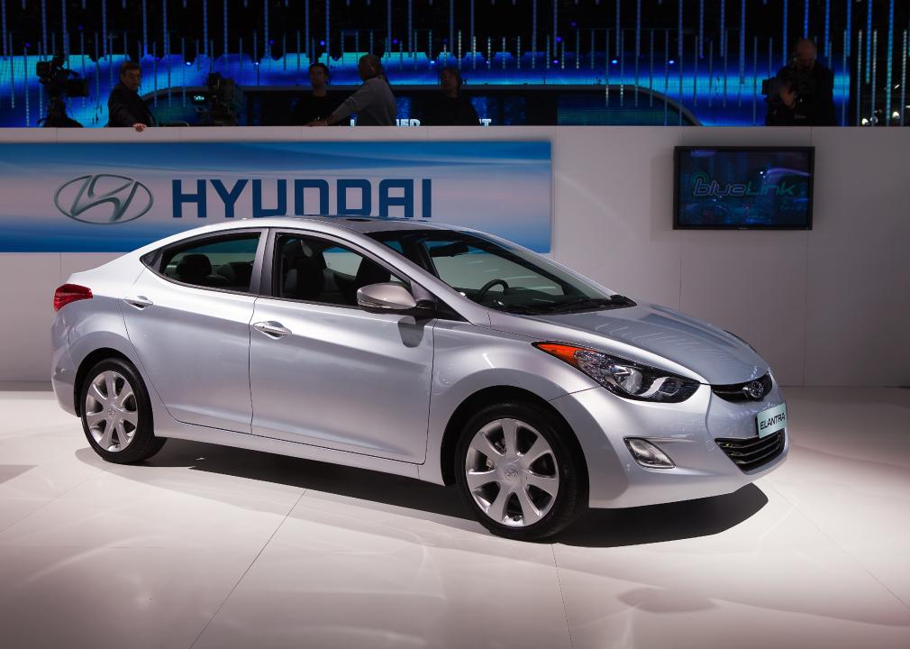 silver elantra, 10 most stolen car models