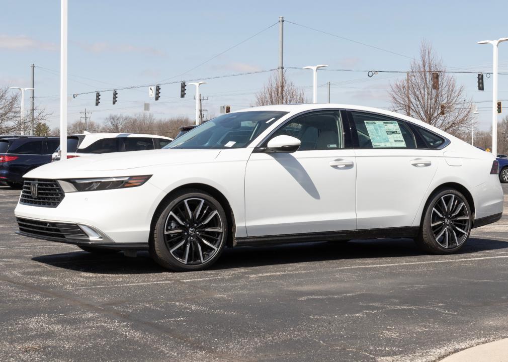 white honda accord, 10 most stolen car models