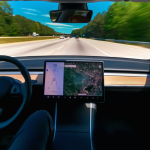 Behind the wheel Tesla