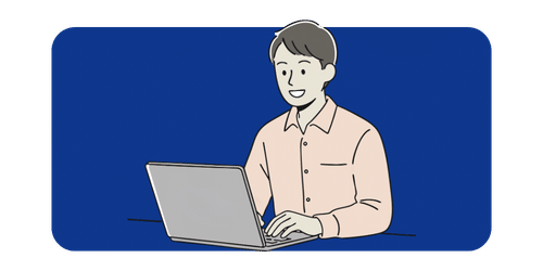 A man smiling while comparing affordable insurance quotes online to find the best policy rates