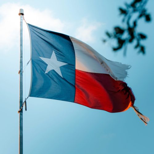 The Lone Star Flag of Texas.